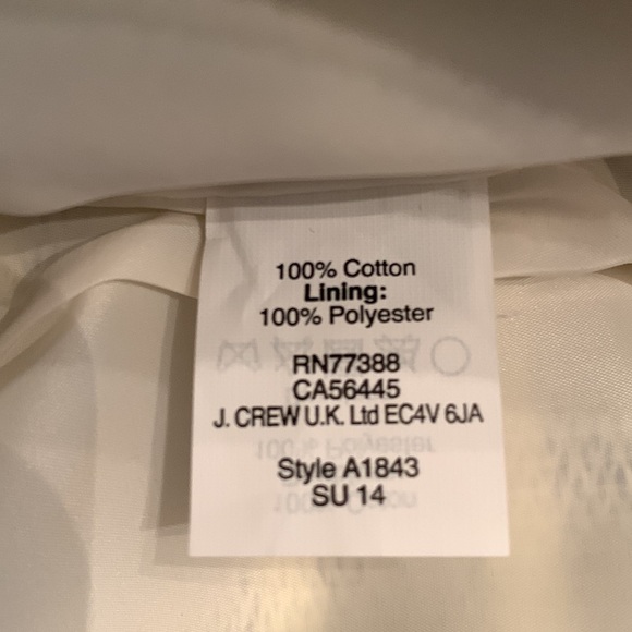 J. Crew womens pencil skirt. Navy & cream striped. Size 0 - Picture 6 of 7